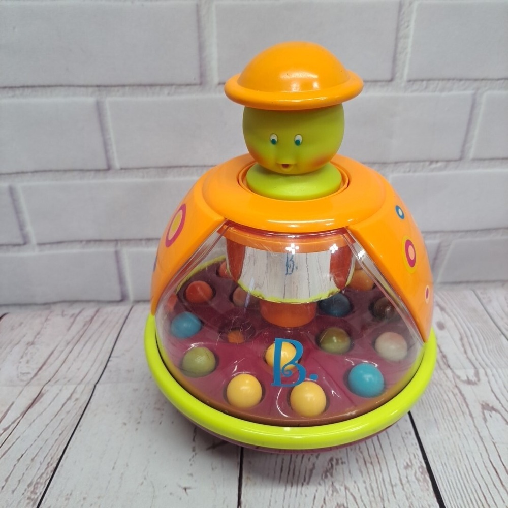 B Toys Poppitoppy Ball Popper Toy Tumble Top Spinning Toy Toddler Kids